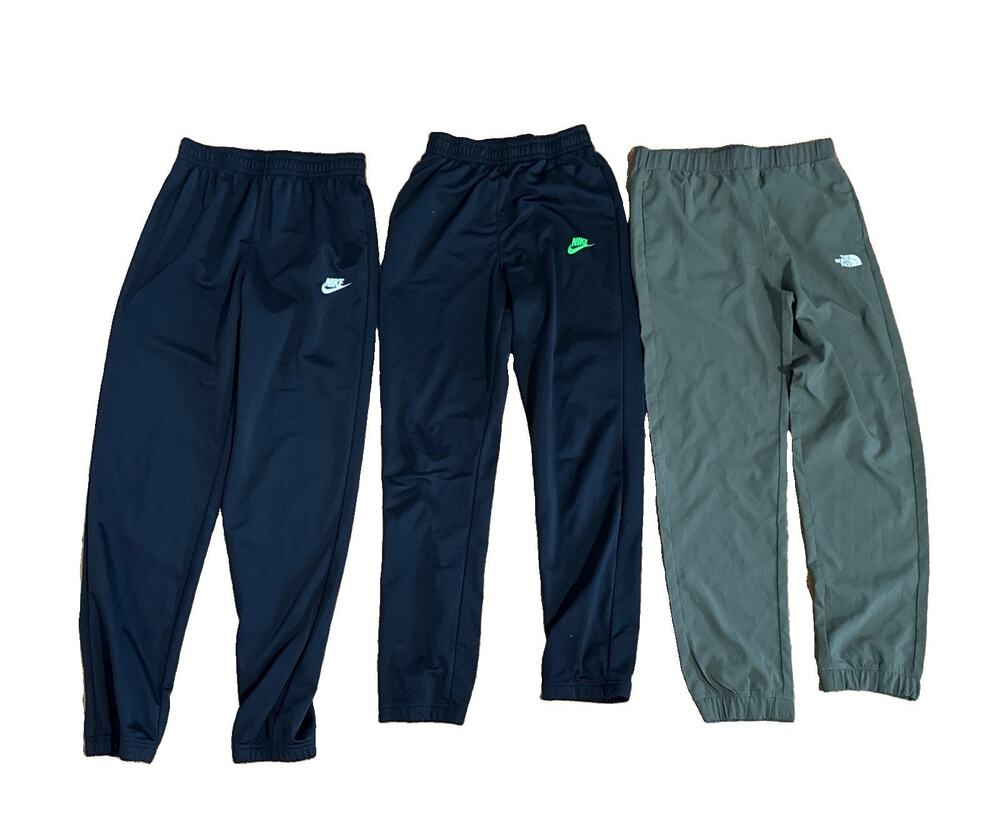 Youth XL Sweatpants Black Lot of 3 Nike/ The North Face Athletic Comfort Hike